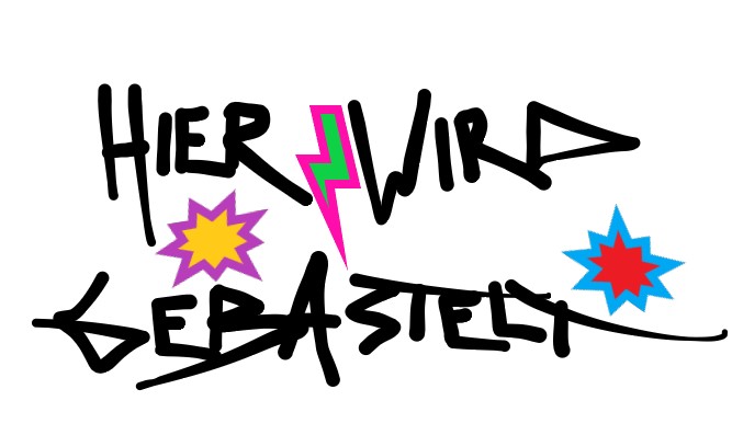 rot-schwarzes Baustellenbanner